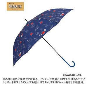 ☆ キラキラ夜空 ☆ ピーナッツUVカット長傘 60cm キッズ 傘 キャラクター スヌーピー グッズ 大人 長傘 60cm 晴雨兼用傘 かさ カサの画像4