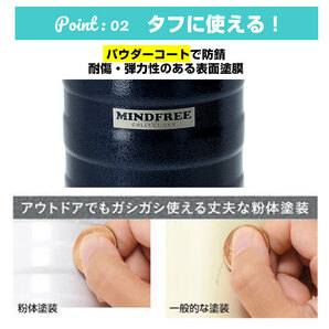 ☆ ホワイト 水筒 1リットル MIND FREE 直飲み 通販 洗いやすい 広口 ステンレスボトル おしゃれ 1l マグボトル 保冷 保温 シンプル マの画像7