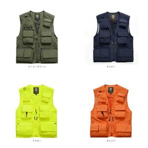 ☆ ダークグレー ☆ XL ☆ メンズ メッシュベスト pk7898 メッシュベスト メンズ ジャケット ベスト カメラマンベスト フィッシングベストの画像10