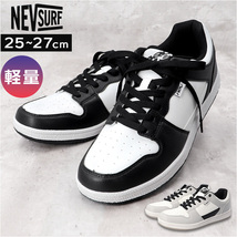 ☆ WHITE/BLACK ☆ 25cm ☆ nev surf 598 軽量スニーカー nev ネブ スニーカー 598 カジュアルシューズ フラットシューズ_画像3