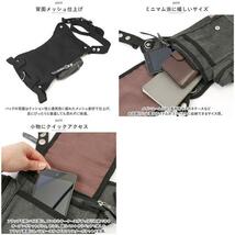 ☆ ブラック ☆ DEVICE Haze3 2way レッグポーチ DEVICE バッグ DLH40055 レッグバッグ バイク レッグポーチ ウエストバッグ メンズ_画像7