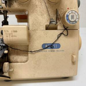 B320-T9-1642 JUKI ジューキ OVERLOCK SEWING MACHINE MO-313 ロックミシン 家庭用 工業用 卓上 通電動作確認済 ハンドメイド ③の画像3