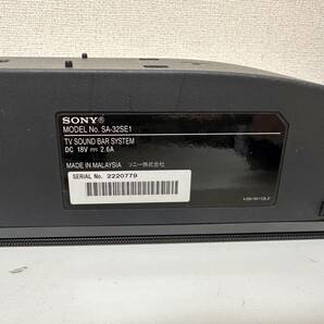 C304-T20-880 SONY ソニー TVサウンドバーシステム MODEL SA-32SE1 オーディオ機器 ステレオ機器 音響 取説有 通電動作確認済 ③の画像7