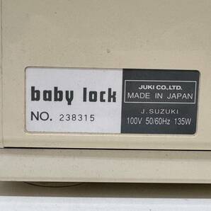 C327-T9-1779 JUKI ジューキ baby lock 衣縫人 BL515 ロックミシン 卓上ミシン 家庭用ミシン 工業用 通電動作確認済 ③の画像7