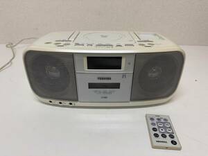 E323-T21-509 TOSHIBA トウシバ 東芝 CDラジオカセットレコーダー TY-CDK5 オーディオ機器 ステレオ機器 通電動作確認済み③