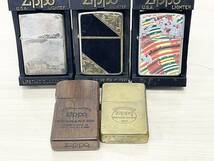 W529-000000 ▲ ZIPPO ジッポ オイルライター まとめ売り 5点 1996 1998 1988 その他 喫煙具 ※火花あり ⑥_画像1