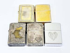 W551-T20-406 ▲ ZIPPO ジッポ オイルライター まとめ売り 5点2002 1993 2003 2004 1994 喫煙具 ※火花あり ⑥