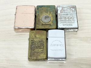 W523-T20-327 ▲ ZIPPO ジッポ オイルライター まとめ売り 5点1995 1985 19981989 その他 ※火花あり喫煙具 ⑥