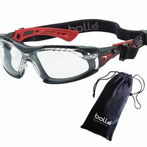 ★【新品・ポーチ付】bolle ボレー　ラッシュプラス　ゴーグル サバゲー サングラス　クリアレンズ　RC