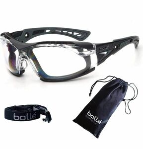 ★【新品・ポーチ付】bolle ボレー　ラッシュプラス　ゴーグル サバゲー サングラス　クリアレンズ　GC