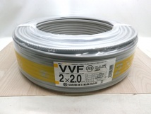 未使用　協和電線　VVFケーブル　2×2.0　100ｍ　2024年　令和6年　2月　製造　11.3kg　管2_画像1