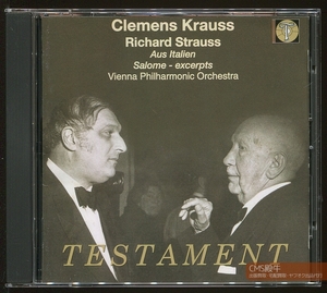 CMS2405-073＞TESTAMENT┃クレメンス・クラウス＆ウィーンpo／Ｒ.シュトラウス：交響的幻想曲「イタリアより」1953年録音