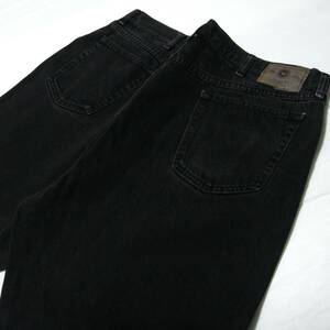 ■黒 ラングラー/Wrangler ブラックデニム 厚め 太め ジーンズ■W[ ？inch] 実寸104cm L79cm [股に擦れ無し]アメリカ USA古着 N4 送料520■