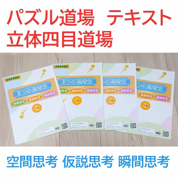 パズル道場　テキスト　立体四目道場「３つの思考力」