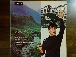 Wonderful*メンデルスゾーン　交響曲第3番・第4番　C・アバド、ロンドン　WB/英SXL美盤