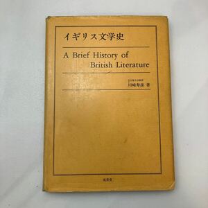 zaa-569♪イギリス文学史 単行本 川崎 寿彦 (著) 成美堂 (1988/1/10)