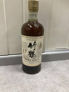 1円スタート　ニッカ ピュアモルトウイスキー 竹鶴 17年 旧ボトル NIKKA 古酒 ジャパニーズウイスキー