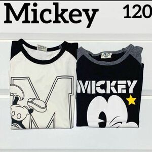 美品　120センチ　ミッキーマウス　ミッキー　男の子　子供服　ディズニー　キッズ Tシャツ トップス 半袖 キッズ 男の子