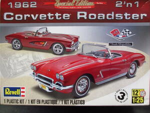 レベル 1/25 1962 シボレー コルベット ロードスター 2'n1 未組立キット (Revell 1962 Corvette Roadster 2'n1)