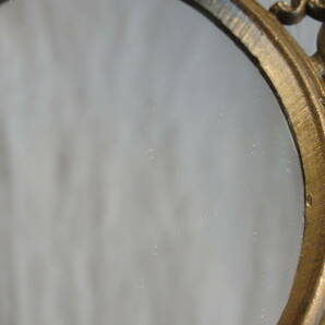 フランスアンティーク ミラー 鏡 ドレッサー 壁掛け ウォール 蚤の市 店舗什器 素敵 古い ブロカント ゴールド ディスプレイの画像8