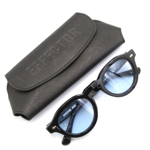  unused EFFECTOR effector sunglasses VIVO vi -vo Boston 8mm cloth made in Japan black black 50017589