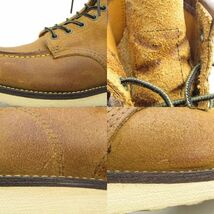 美品 REDWING レッドウィング US6E 24cm モックトゥ 8861 ワークブーツ 19年製 ホーソーン ミュールスキナー ラフアウト 35003078_画像7