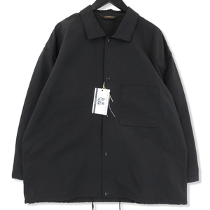 未使用 Mr.GOODMAN ミスターグッドマン アンドファミリー コーチジャケット MGSP-23111 WINDPROOF COACH SHACKET 黒 M タグ付き 20018461