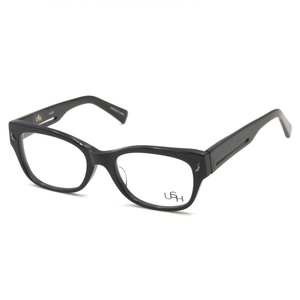 USH ash glasses frame U-015 quanik crab kwe Lynn ton made in Japan reality YUICHI TOYAMA 01 Black 65005764