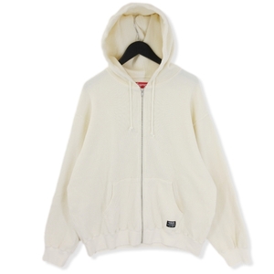 美品 Supreme シュプリーム ジップパーカー 24SS HOODED ZIP UP THERMAL サーマル フーディ ナチュラル L 20018509