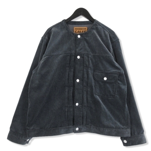 CALEE キャリー 1ST TYPE NO COLLAR CORDUROY JACKET CL-23AW007 ノーカラー コーデュロイ ブラック 黒 XL 22000544