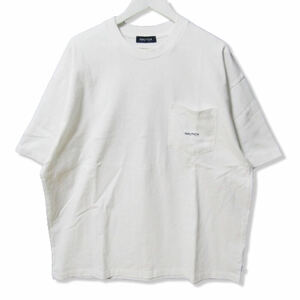 NAUTICA ノーティカ 半袖Tシャツ 232-12122 刺繍 ポケット コットン ホワイト 白 XL 27105693