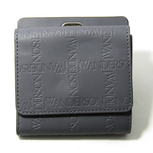 未使用 JW ANDERSON ジェイダブリューアンダーソン ストラップ ミニウォレット 592-50089021 コインケース カーフ グレー 24002905