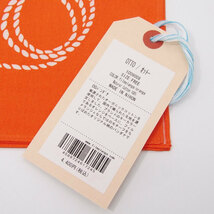 未使用 FilMelange フィルメランジェ ORGANIC COTTON BANDANA OTTO 1009009 バンダナ ハンカチ オットー 日本製 ORANGE F 28007503_画像2