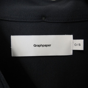 未使用 Graphpaper グラフペーパー オックスフォード オーバーサイズ 長袖ボタンダウンシャツ GM234-50060B ネイビー O/S 71009150の画像4