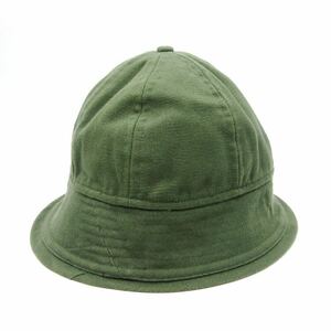 未使用 GENTLEFULLNESS ジェントルフルネス ハット HILL HAT コットン バケットハット ユニセックス グリーン S/M 28007487