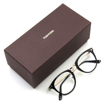 TOM FORD トムフォード メガネフレーム TF5466 001 スクエア コンビ イタリア製 ブラック/ゴールド 50017655_画像1