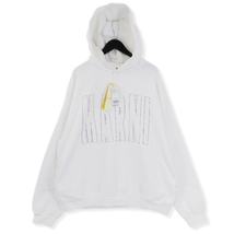 未使用 MARNI マルニ LOGO SWEAT HOODIE FUMU0067S3 UTC085 00W03 ロゴ プルオーバーパーカー フーディー WHITE 48 タグ付き 20018523_画像1