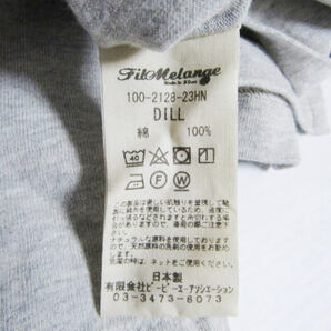 未使用 FilMelange フィルメランジェ 半袖Tシャツ DILL 1002128 ディル Tee MELANGE 1 タグ付き 27105824の画像7