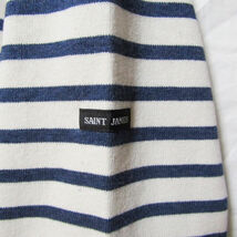 未使用 SAINT JAMES セントジェームス バスクシャツ OUESSANT R A ウエッソン 長袖Tシャツ ボーダーTee ECRU INDIGO T6 27105869_画像4