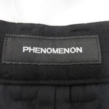 未使用 PHENOMENON フェノメノン HOUNDSTOOTH WOOL TROUSERS PANTS ILLPT23F-009 ハウンドトゥース BLACK S タグ付き 22000626_画像5