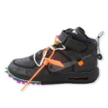 未使用 OFF-WHITE × NIKE ナイキ 28cm AIR FORCE 1 MID SP DO6290-001 エアフォース1 BLACK/CLEAR-BLACK 70015526_画像1