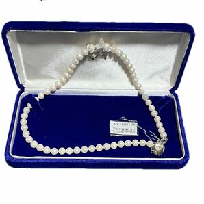 【新品タグ付き】 アコヤ真珠 ネックレス 6.5mm フクロウ マグピタ ジュエリーマキ パール 国産