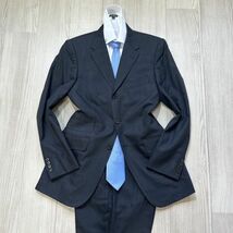 美品 BEAMS ビームス 日本製 リングヂャケット 48 Lサイズ程度 ダークグレー スーツ ウール セットアップ メンズ_画像3