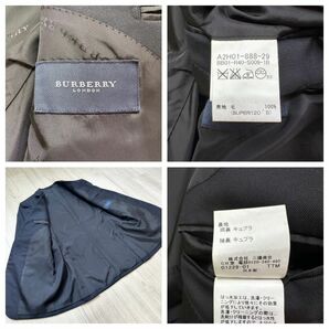 【BURBERRY】 バーバリー ロンドン 極美品 R40（L程度） ウール ダークネイビー 紺 スーツ セットアップ 総裏 2B メンズの画像7