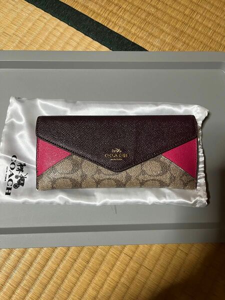 こー COACH 長財布 レザー