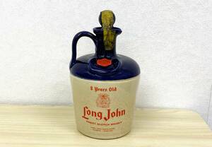 【4257】★格安スタート★未開栓★ Long John ロングジョン 陶器ボトル 陶器 8years old 8年 ファイネスト スコッチウイスキー お酒 古酒