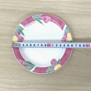 【4158】GIVENCHY yamaka JAPAN ジバンシー ★美品★プレート 大皿 1 枚 ケーキ皿 5枚 花柄 パステルカラー デザートプレートの画像9