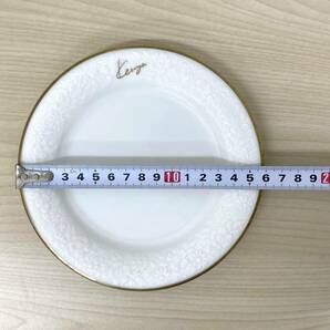 【4157】KENZO ケンゾー 洋食器 KENZO ケーキ皿 6枚セット シンプル ホワイト/ゴールド 大皿 デザートプレート オシャレ JAPANの画像6