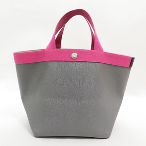 Herve Chapelier 707GP TOTE BAG M エルベシャプリエ コーテッド キャンバス リュクス 舟型 トート バッグ グレー ピンク フランス製