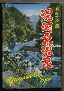 ♪絵葉書19774b┃湯河原温泉8枚袋付┃東光閣スタンプ 伊豆 海水浴場 静岡県 カラー┃